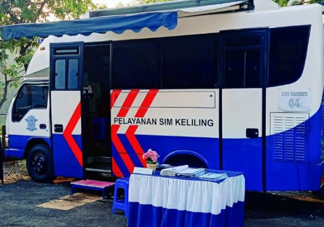 Ilustrasi Layanan SIM Keliling (Simling)