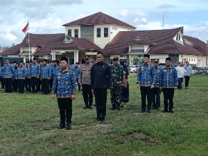 Bupati Padang Lawas Pimpin Upacara Hari Kesadaran Nasional 2026, Tekankan Disiplin ASN Jelang Ramadhan